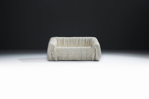 Sehr seltenes Piumino-Ledersofa von De Pas D’urbino und Lomazzi für Dall’Oca Italien