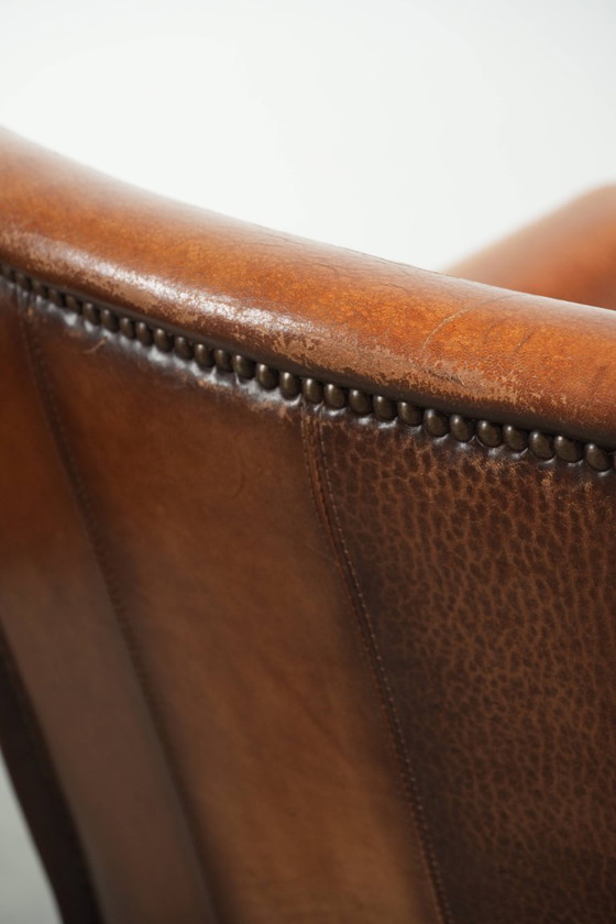 Image 1 of 2 chaises d'appoint/de salle à manger/de bureau en peau de mouton au style luxueux et intemporel