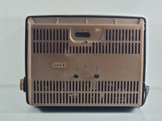 Image 1 of Téléviseur vintage Philips des années 1950/60 – Boîtier en bois au design de style Eames