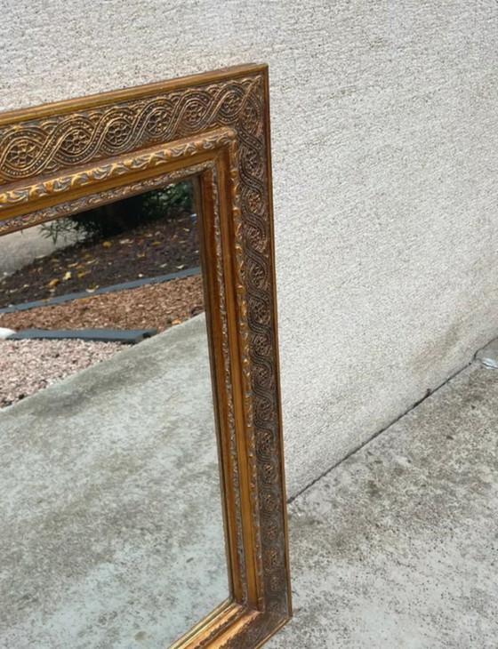 Image 1 of Specchio antico in legno dorato
