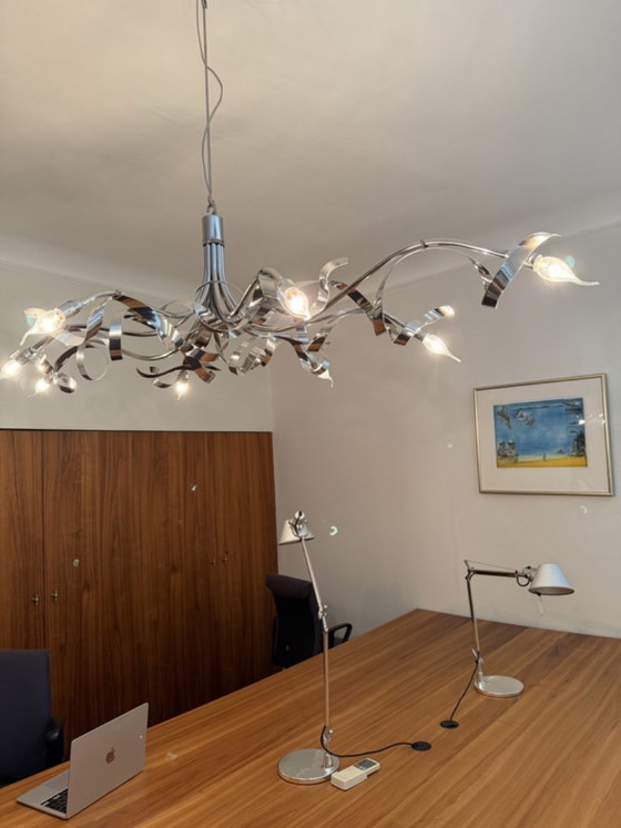 Jacco Maris Ruban Plié Suspension Chrome 8 Bras – Plafonniers (photo 3 of 5)