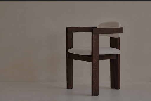 Aime Té Japandi Esszimmerstuhl, gepolsterter Sitz