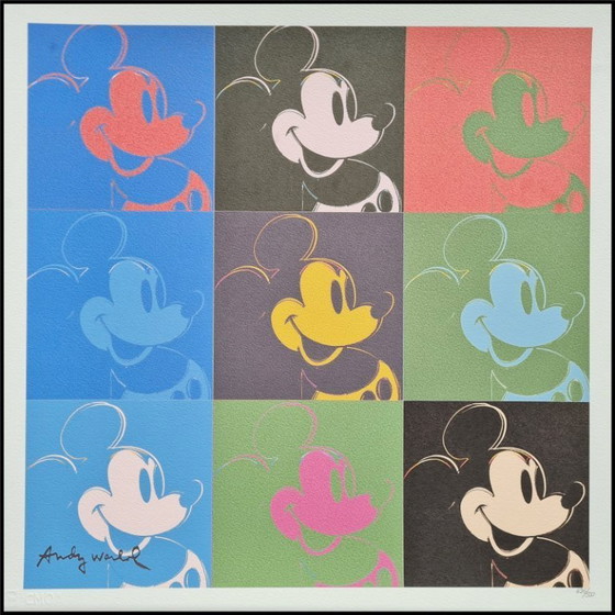 Image 1 of D'après Andy Warhol, Topolino, années 1980, lithographie