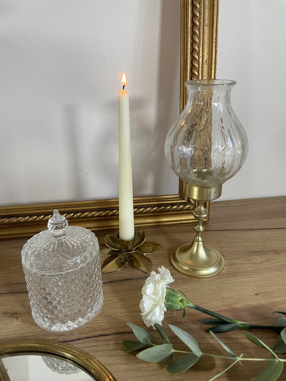 Image 1 of Vintage gouden kandelaar