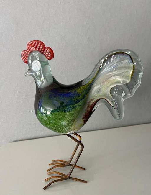 Coq en verre de Murano - Artisanat italien