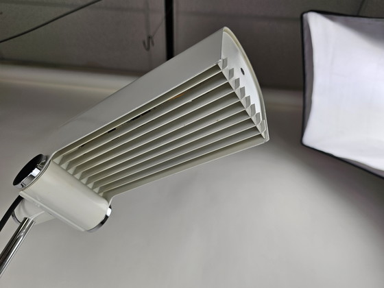 Image 1 of Lampada da terra in metallo bianco Braun Feldweg per Doria Leuchten anni '60