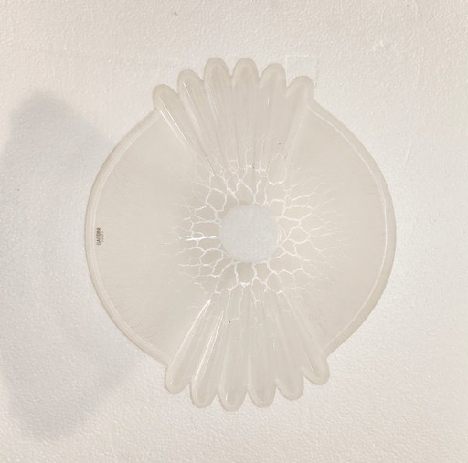 Scavo Murano Glass Centerpiece Bowl by Alfredo Barbini