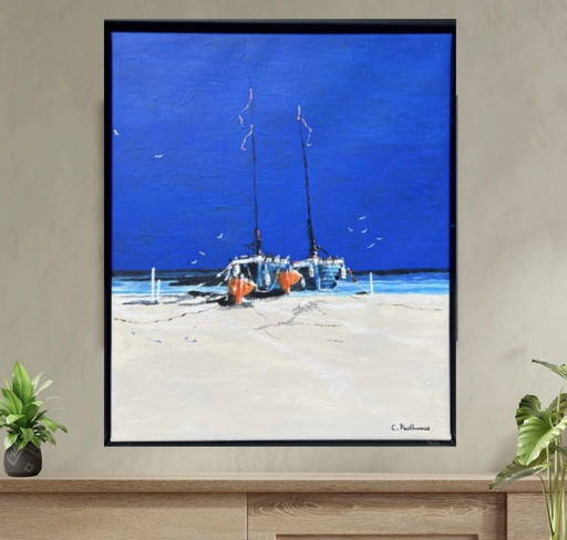 Schilderij 'Sunlight & Salt' - Corine Posthumus