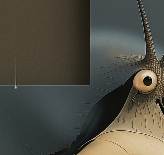 Image 1 of Unique Edition: High-Quality Giclée - The Adventures of Monsieur Escargot in the Surrealist Revolution