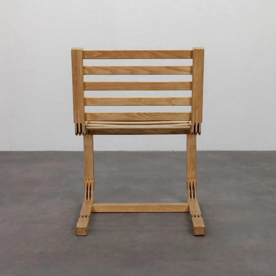 Rare Pair of Postmodern Constructivist Chairs, Netherlands, 1980s – Armchairs, Wood (photo 6 of 10)