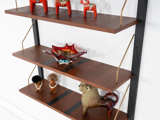 Modulaire eikenhouten wandkast, Deens design, jaren 60, gemaakt in Denemarken – Boekenkasten, Wood (photo 8 of 12)