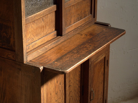Antiker japanischer Mizuya Dansu aus Keyaki-Holz – Japan, circa 1930 – Sideboard, Brass (photo 16 of 40)