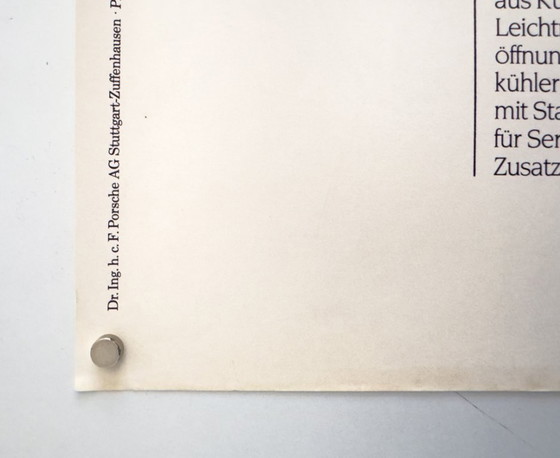 Image 1 of 🏁 Original vintage 1985 Porsche 944 Turbo Cutaway Poster / Plakat - XL 76 × 102 cm 