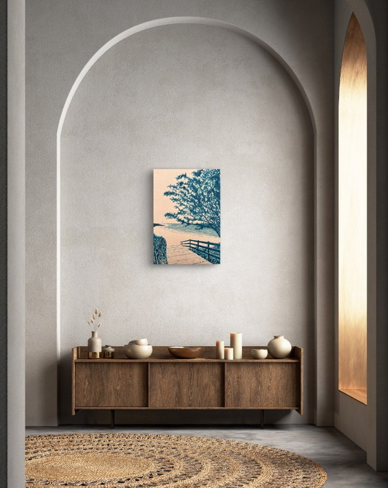 Image 1 of Tinte auf 400g Kraftpapier.  Format 70x50cm