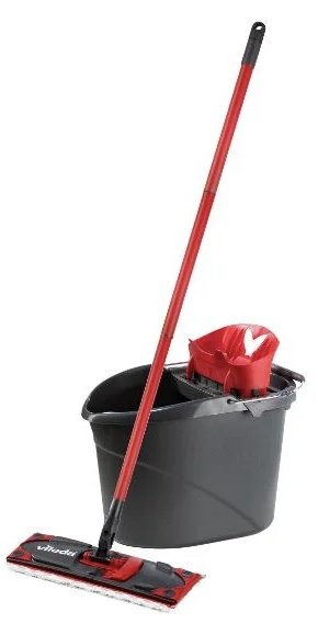 Image 1 of Schoonmaakemmer en trapeziumvormige dweilset
