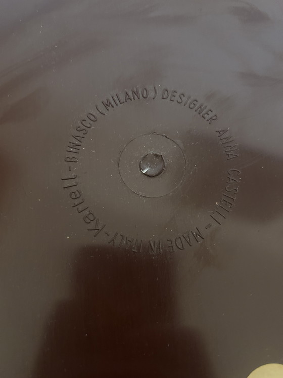 Image 1 of Kartell Brown vintage componibili by Anna Castelli square