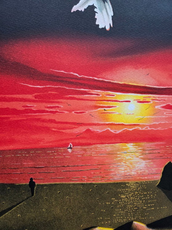 Image 1 of Degans Xavier (1949-) - Lithografie, proefdruk van de kunstenaar (ref 4122-2)