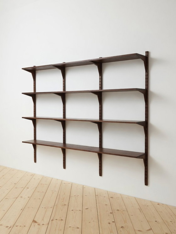 Image 1 of Sistema Poul Cadovius Royal – Scaffalature modulari a muro in palissandro