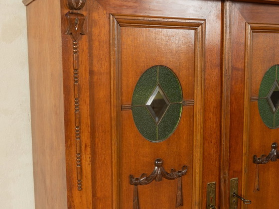 Art Nouveau-kabinet, circa 1910 – Kasten, Glass, Wood (photo 7 of 10)