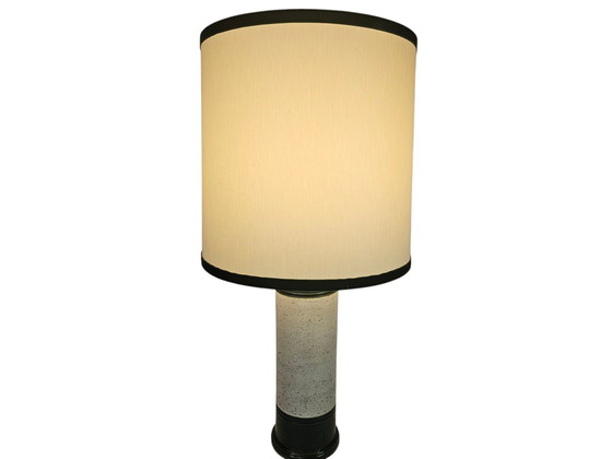 Image 1 of Bitossi voor Bergboms & Co - Aldo Londi - tafellamp - groen/wit - keramiek - 60's