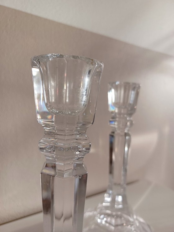 Image 1 of Royal Crystal Rock, Italia, 24%, set di 2 candelieri in cristallo al piombo. Vintage.