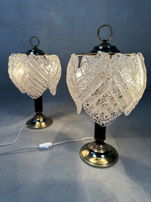 2x vintage Italiaanse tafellampen