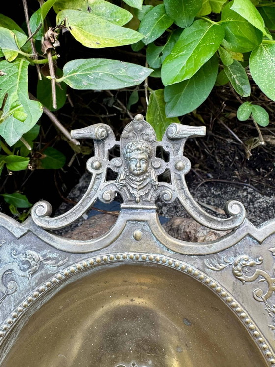 Grande ciotola da frutta con mascherone firmata WMF, periodo Art Nouveau. – Ciotole (photo 2 of 11)