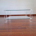 Table basse - Verre et plexiglas - Design intemporel
