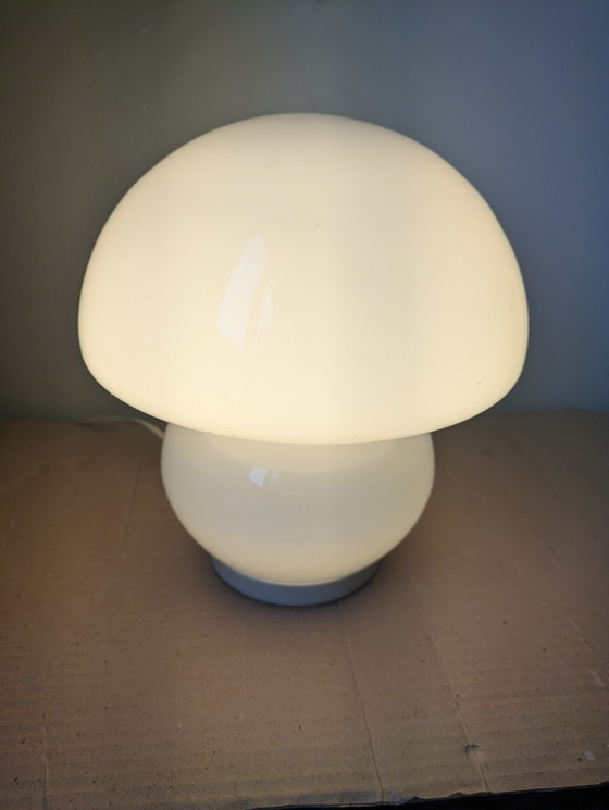 Image 1 of Lampe à champignon blanc '70's