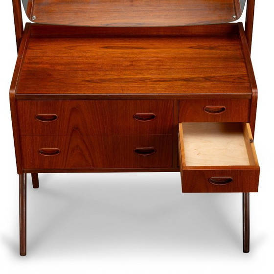 Image 1 of Deens design kaptafel in teak by AG Spejl Kobberbeskyttet, 1960s