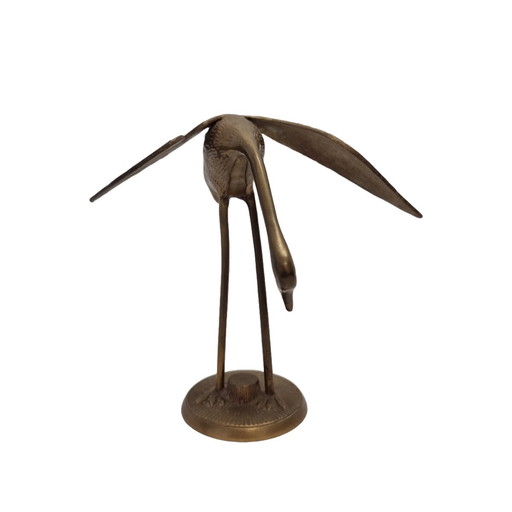 Vintage Brass Crane