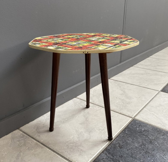 Small 8 Sided Plant Table In Multicolor 1960s – Plastic, Wood (photo 7 of 10)