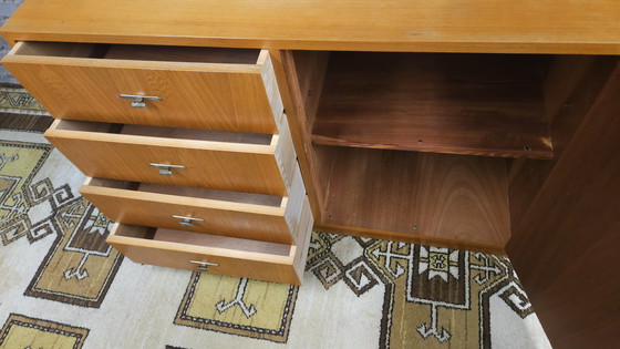 Image 1 of Meuble 4 tiroirs 1 porte année 1960 vintage 