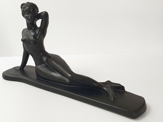 Image 1 of SUPERB AFRICAN NUDE PLASTER BY LEO PAGLIAI 1950 VINTAGE ROCKABILLY 50S 50'S 