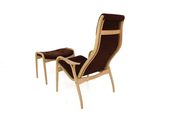 Image 1 of as new, Museum Condition! Vintage Lamino Chair from 1966, Yngve Ekström for Swedese, Nubuck Leather