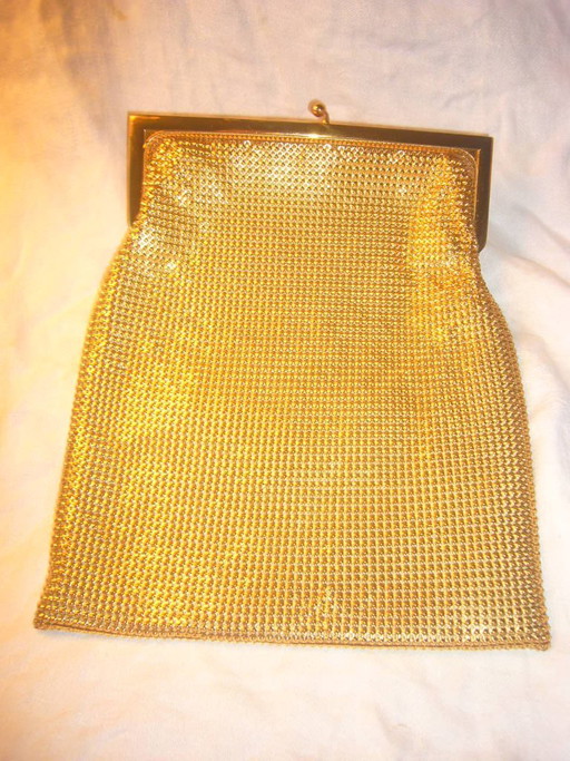 Mesh Netz Abend Tasche / clip clutch von Whiting and Davis - selten ca. 1950 oder älter – overige tassen, Exotic