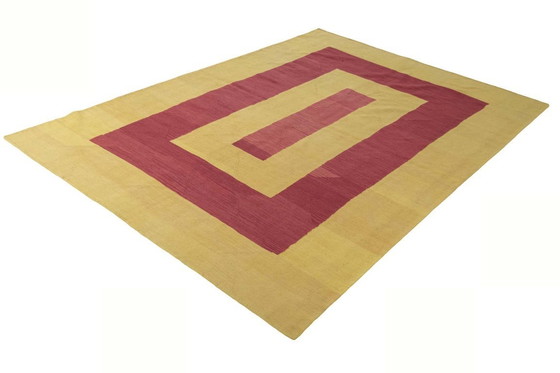 Image 1 of Handgewebter Designer Kelim – 290 x 207 cm – Zeitlose Geometrie aus Fars