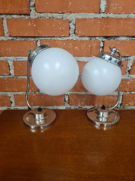 Image 1 of Bauhaus lampen voor nachtkastjes