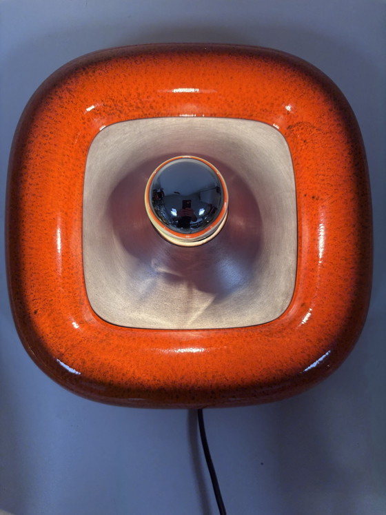 Zeldzame Kaiser Leuchten Wandlamp Model 11/0039 Klaus Hempel Space Age – Wandlampen, Ceramic, Aluminium (photo 2 of 14)