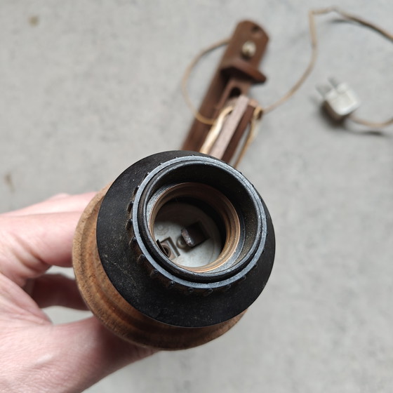 Image 1 of Applique murale vintage en bois en forme de ciseaux – années 1960/70