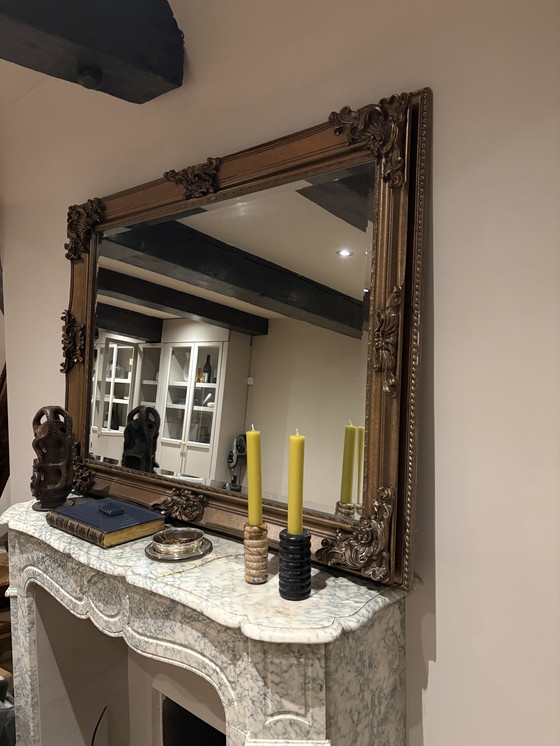 Image 1 of Rocaille Facet Mirror—Hand-Finished Bronze (118 × 88 cm)