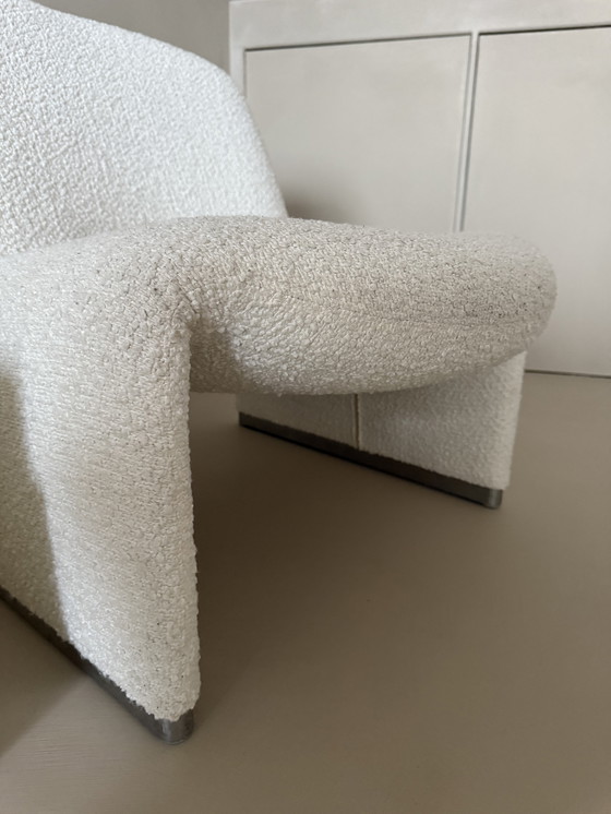 Image 1 of Giancarlo Piretti Artifort Ally Chair Fauteuil Chair Reupholstered Bouclé