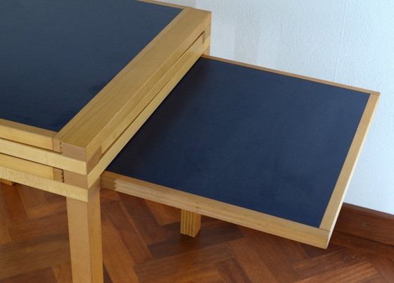Image 1 of Modulaire beuken eettafel 70x70 door Bernard Vuarnesson 