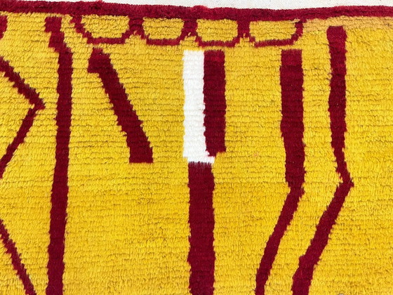 Image 1 of Alfombra de lana de estilo bohemio marroquí - 229 cm x 158 cm