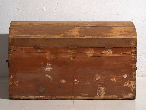 Baule antico patina marrone (c.1920) #49 – Armadi contenitori, Rustic (photo 16 of 33)
