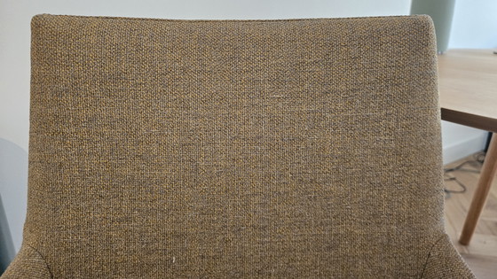 2 Design on Stock Eetkamerstoel - Model Penta - Zeer Goede Staat -l – Eetkamerstoelen, Metal, Textile (photo 6 of 7)