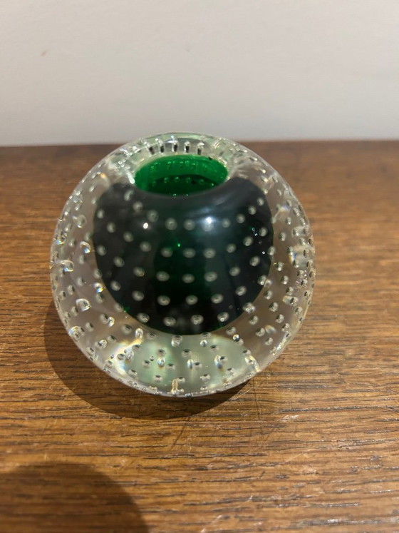 Image 1 of Murano bubbelkristallen kandelaar