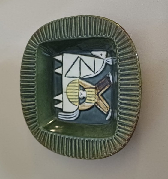 Plat Vide-Poche Harlekin – Lisa Larson Pour Gustavsberg, Années 1960 – Objets déco, Ceramic (photo 4 of 7)