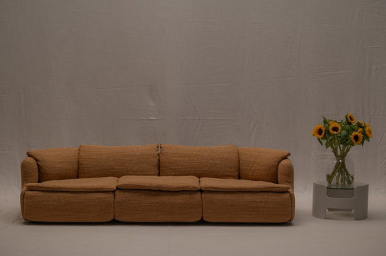 Image 1 of Vertrauliches Dreisitzer-Sofa von Saporiti - Italien 1970er Jahre