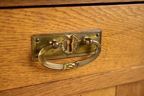 Image 1 of Antieke houten kaptafel, jaren 1920, Tsjechoslowakije